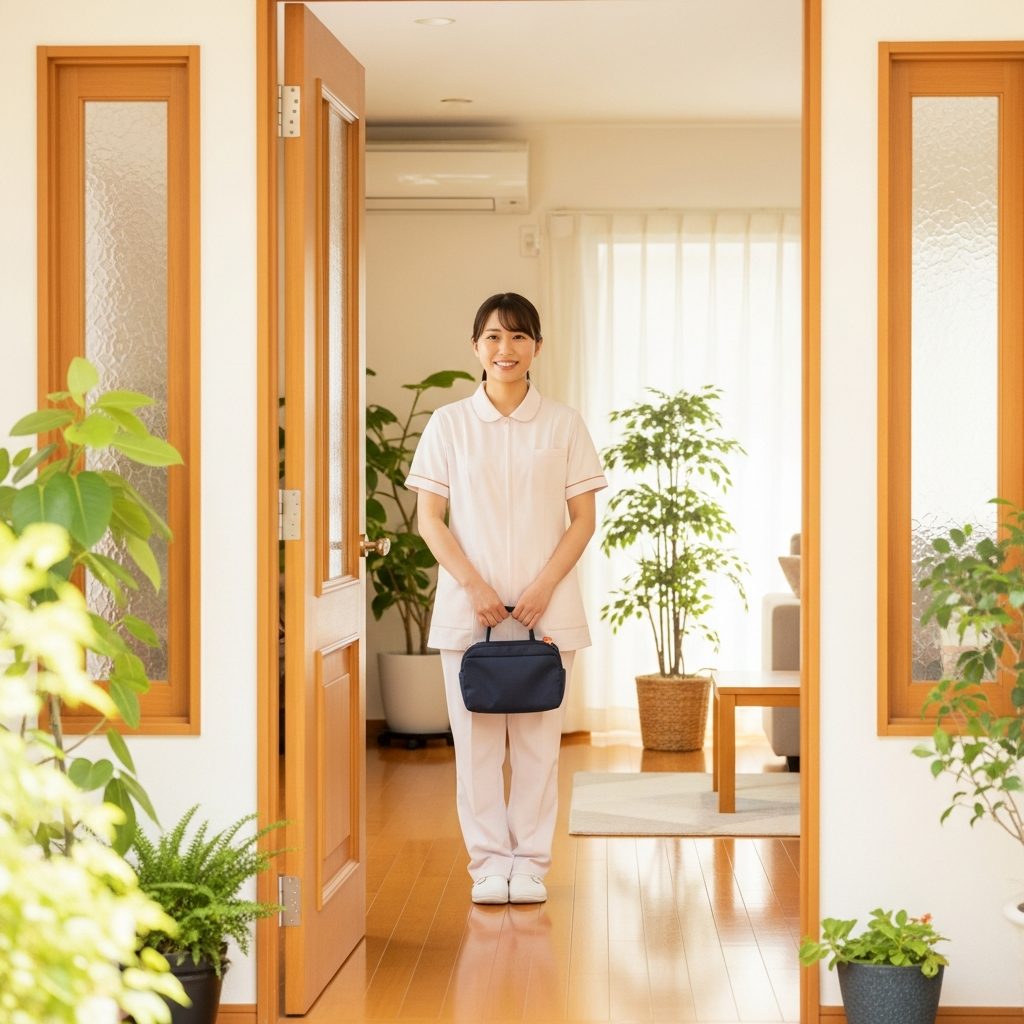 訪問シーン